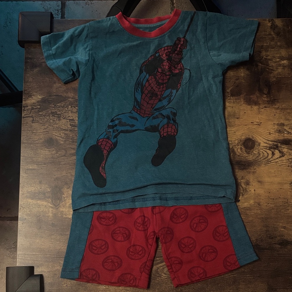 Spider-Man Graphic Tee and Shorts Set